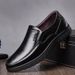Spring New Genuine Leather Business And Casual Daily Breathable Men's Shoes, Soft Top, One Step Push On Shoes_vogvips.com