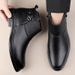 Martin Boots Men's Mid-top Leather Boots Men's Casual High-top Leather Shoes_vogvips.com