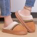 Shoes Winter Fleece Lined Thickened New Cross-Border Large Size Versatile Women's Short Boots Slip-On Cotton Slippers_vogvips.com
