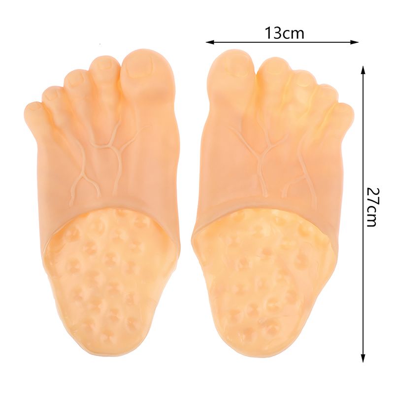 Funny Slipper Men Women Unisex Creatire Toe Crazzy Five-Finger Feet Shoes Men's Beach Slippers Halloween Cosplay Props_vogvips.com