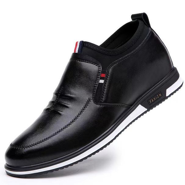 Genuine Leather Men Casual Shoes Luxury Mens Loafers Breathable Slip On Black Driving Shoe Man Low Top Business Cowhide Shoes_vogvips.com