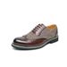 Euro Step Fashion Formal Business Office Brogue Carved Pointed Leather Groom Wedding Shoes_vogvips.com