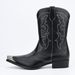 Regal Footwear Men's Casual Embroidered Pointed Toe Denim Boots_vogvips.com