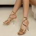 Women's Large Size Open Toe Round Toe Strappy Flat Sandals Fashion Metal Buckle Summer Casual Shoes For European And American Ladies_vogvips.com