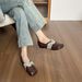 French Soft-soled Round Head Ballet Single Shoes Women's Flat Mary Jane Shoes Evening Beanie Shoes_vogvips.com