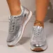 Spring And Autumn High Quality Fashionable Round Toe Solid Color Glossy Lace Up Womens Sports Shoes 250118_vogvips.com