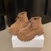 Platform Height-Increasing Martin For Women 2025 Autumn New Fashionable Slimming Short Lace-Up Versatile Boots_vogvips.com