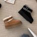 Sangpo Village Thick-Soled Women's Winter Genuine Thickened Lamb Wool Fleece Belted Short Warm Snow Boots_vogvips.com