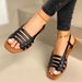 New Flat Sandals Spring And Summer Fashion Woven Beach Shoes_vogvips.com