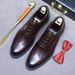 Oxskin leather business dress handmade Oxford wedding shoes men's English lace-up casual inner height shoes for men_vogvips.com