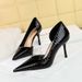 Women's Pointed Toe Stiletto Heels - Ultra High Heel Dress Pumps With Patent Leather For Party & Evening Wear, Sizes 34-43_vogvips.com
