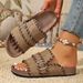 2026 New Summer Women's Casual Non-slip Wear-resistant Open-toe Slipper Fashionable Leopard Print Decorative Large Size_vogvips.com
