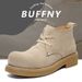 Martin Boots Japanese Retro Cow Velvet Big Head Derby Shoes Men's Tooling Boots Short Boots_vogvips.com