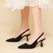 088 Foreign Trade European Last Pointed High Heels Thin Heel Solid Color Velvet Closed Toe Backless French Style_vogvips.com