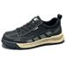 Men's 2025 New Summer Breathable Casual Cloth Black Thick Bottom Mesh Men Shoes Trendy Lightweight Comfortable_vogvips.com