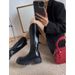French Style For Women In Autumn And Winter 2025, New V-Neck High Small Tube Circumference Heel Long Boots, Thick Soled_vogvips.com