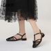 2026 Summer Women's Plus Size Flat Sandals T Strap Woven Hollow Out Roman Shoes Casual Comfort Beach Gladiator Sandals_vogvips.com
