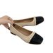 Single Shoe Women's Autumn 2025 New Item Color Blocked Light Mouth Versatile Gentle Pearl Casual Anti Slip Soft Soled_vogvips.com