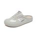 Half Tray White Shoes Female Student Mesh Breathable Heightening Shoes Casual Board Shoes_vogvips.com