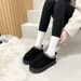 Women's Snow Boots For Outdoor Wear, Thick-Soled Height-Increasing Furry Shoes, 2025 Autumn And Winter New Style,_vogvips.com