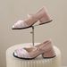 Fairy Style Single Shoes Female Super Fire Versatile Temperament Thick Heel With Skirt One Word With Single Shoes_vogvips.com