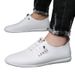 Suitable For All Seasons Summer Slip-On Breathable White For Men Versatile Casual Sole Driving Lightweight Loafers Soft Surface Men's Shoes_vogvips.com