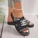 New Large Summer Flat Canvas Lightweight For Women 43 Ladies Slippers_vogvips.com