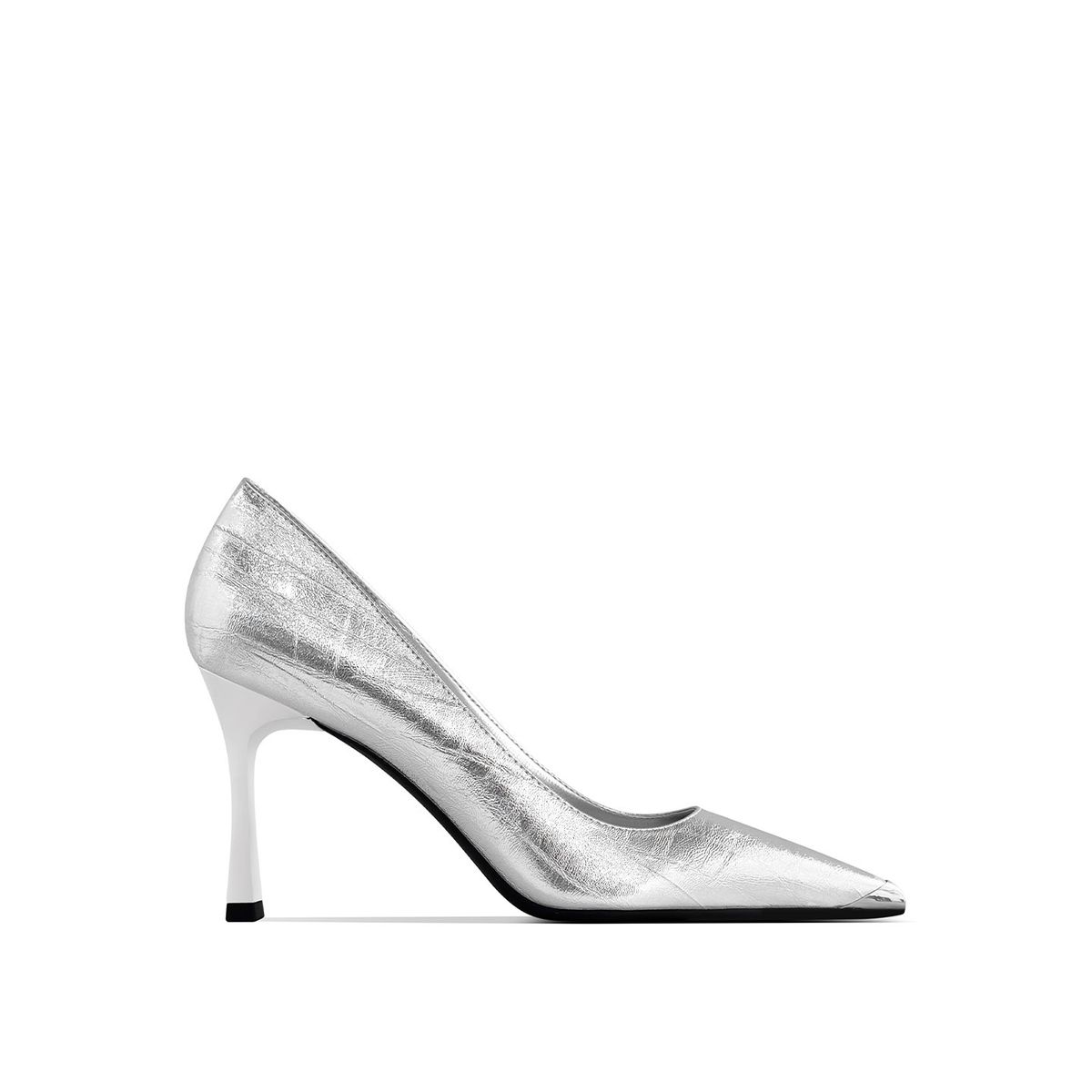 Silver Pointed Toe High Heels for Women Autumn 2025 New Style Noble Single Shoes Shallow Mouth Banquet Footwear_vogvips.com