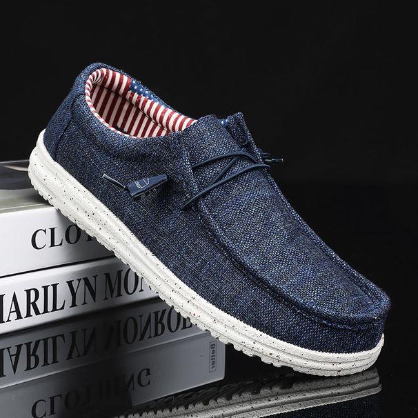 Men's Shoes Fashion Lightweight Men's Slip On Casual Shoes Loafers Sailing Cloth Shoes Trendy Men's Shoes Lazy Shoes_vogvips.com