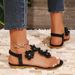 Boho Women's Floral Thong Sandals T-Strap Flower Decor Flat Flip Flops Summer Beach Shoes_vogvips.com