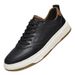 Little White Shoes Men's Two-layer Cowhide Men's Board Shoes Casual Shoes Men's Breathable Lace-up Low-top_vogvips.com