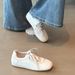 Soft Leather Version~ Thick Sole Height Increasing German Training 2025 Autumn New Style Forrest Gump Women's Casual_vogvips.com