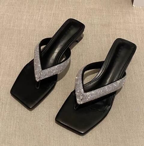 Summer New Diamond-shaped Flip-flops Women Design Pinch Toe Thin With Fashion Flip-flops Women Wear Outside P732_vogvips.com