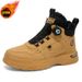 Men's Winter Fleece-Lined Martin Boots, Trendy Versatile Thickened Warm High-Top Work Shoes, Thick-Soled Casual Ankle Bo_vogvips.com