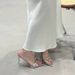 Summernew Arrival Metal Buckle Pointed Toe Sandals Two-color Easiest For Match One-strap High-heeled Sandals_vogvips.com