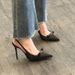 2024 Sandals A Unique Style, Summer High-heeled Shoes With Pointed Toes, Elegant Solid Color, Non-slip, One-strap Buckle_vogvips.com