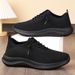 Euro Step Men's Couple Casual Single Breathable Fashion Lace-up Running Shoes_vogvips.com