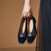 Bodisi New Design Sense Niche French Women's Pumps Shallow Mouth Chunky Mid Heel Korean Version Little New Style_vogvips.com