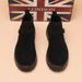 Martin Boots Men's High-top Velvet Cotton Shoes Black Medium-top Tooling Short Boots Leather Shoes Men's_vogvips.com
