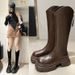2024 New Autumn Winter V-Cut Thick Sole High Tube Riding For Petite Women Over-the-Knee Slim Long Boots_vogvips.com