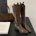 V-Neck Thick Heel Long For Women, Autumn And Winter 2025 New Style, Square Toe Fashionable Short Boots, Knee-High Boots_vogvips.com