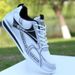 Men's Fashionable Trendy Mesh Anti-odor Casual Sneakers, Lightweight Running Shoes, Versatile White Shoes_vogvips.com