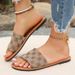 2024 Summer New Women's Large Size Color Block Round Toe Casual Beach Sandals_vogvips.com