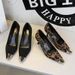 321-10 European And American Style Sexy High-heeled Leopard Print, Elegant Shallow-cut Women's Shoes, Suede Metal Small_vogvips.com