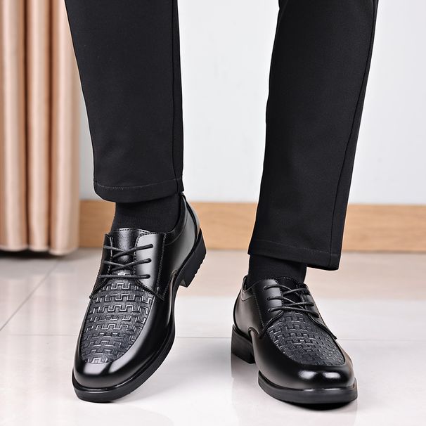 2025 New Leather 36 Business Single Small Size 35 Rubber Bottom Lace Wenzhou 47 Work Men's Shoes 48_vogvips.com