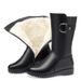 Women's Winter Slip-On Boots – Fleece-Lined Leather Shoes With Anti-Slip Sole (Comfy & Warm)_vogvips.com