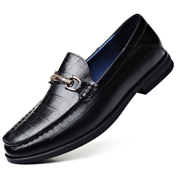 Casual Shoes, Men's Soft Leather, Doudou Shoes Soft-soled Lazy Shoes Casual Shoes_vogvips.com