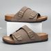 Men Wear Wooden Clogs Outdoors In Slippers, Which Are Trendy, Anti-slip And Anti-odor Flip-flops_vogvips.com
