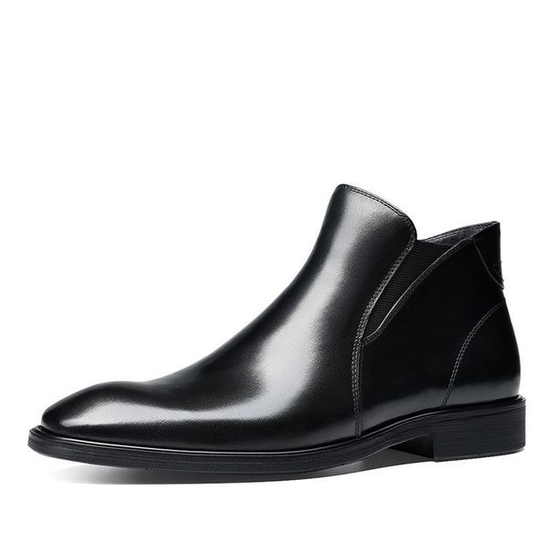 European Warm Series Business Formal British Casual High-top Shoes Men's Martin Autumn Winter Leather Boots_vogvips.com