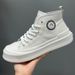 High-Top Autumn Winter New Genuine Men's Sneakers Thick Sole Lightweight Sports Casual Leather Trendy White Shoes_vogvips.com
